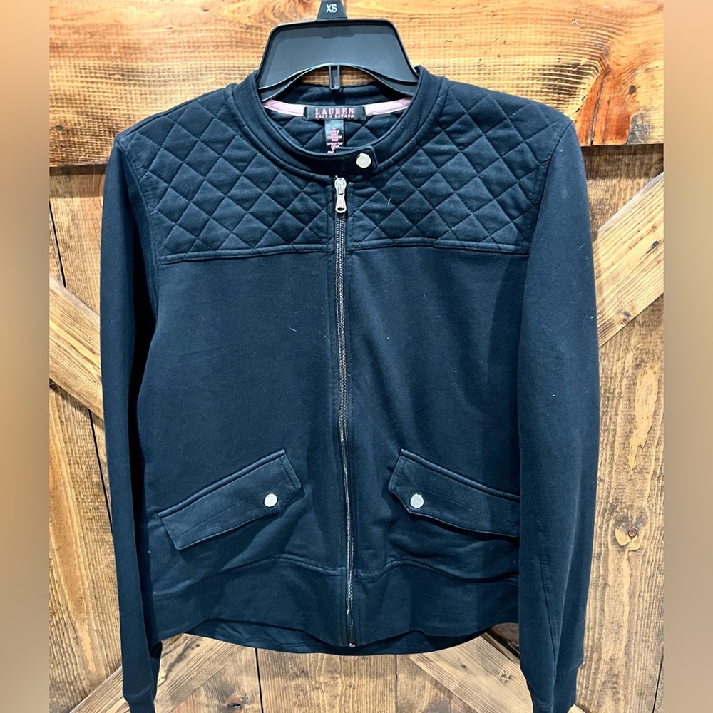 Ralph Lauren women's black jacket - Black label. Size Large